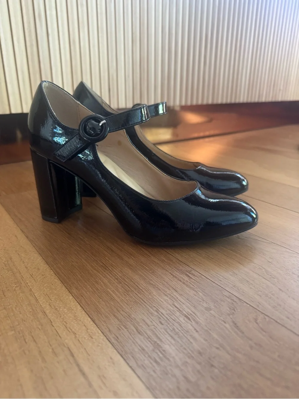 Chinese Laundry Black Patent Mary Jane Heels